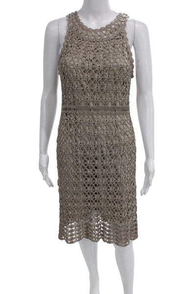 INC International Concepts Womens Sheath Dress Beige Sleeveless Size L