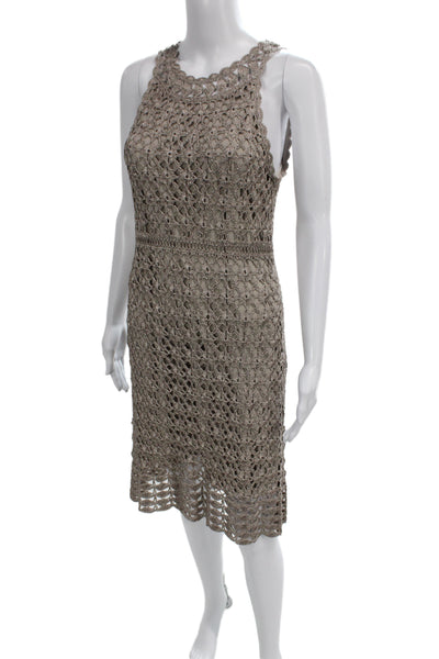 INC International Concepts Womens Sheath Dress Beige Sleeveless Size L