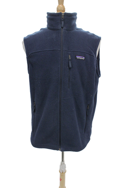 Patagonia Mens Blue Polyester Vest Zip Closure Size L