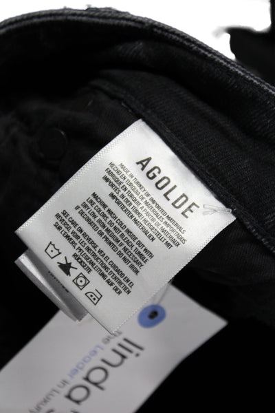 Agolde Women Mom Tapered High Waist Dark Gray Jeans Size 25