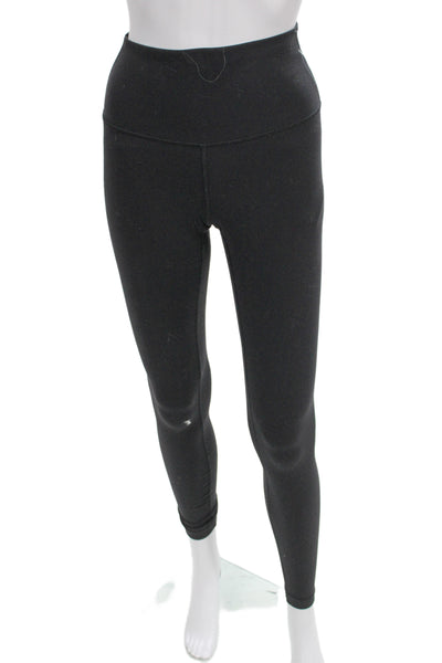 Lululemon Womens Black Ankle Leggings Nylon Spandex Size 4
