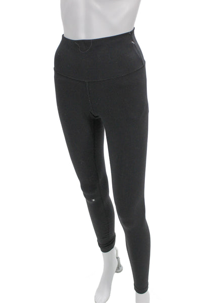 Lululemon Womens Black Ankle Leggings Nylon Spandex Size 4