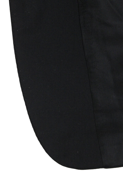 Sartoria Ambrosiana Mens Black Wool Suit Jacket Collared Button Classic Size 40