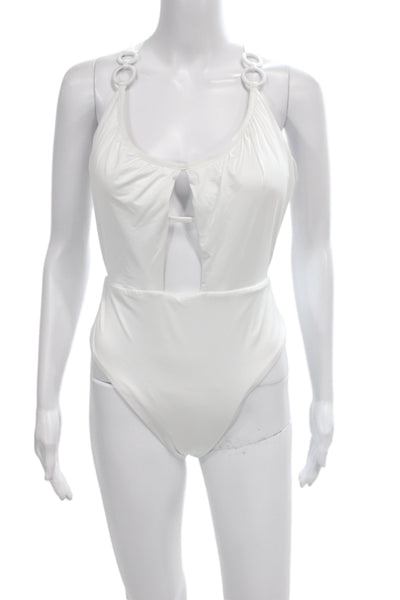 Trina Turk Women One Piece Swimsuit White Size 10