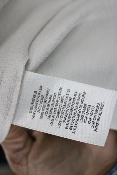 Alice + Olivia Women Fit & Flare Mini Dress White Polyurethane Size 2