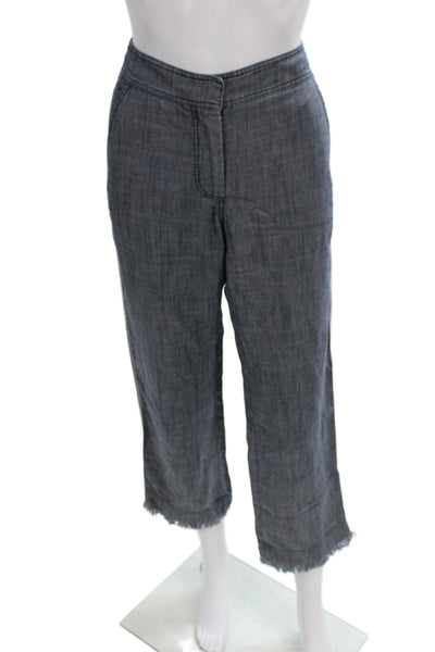 Trina Turk Women Cropped Dark Gray Pants Size 00