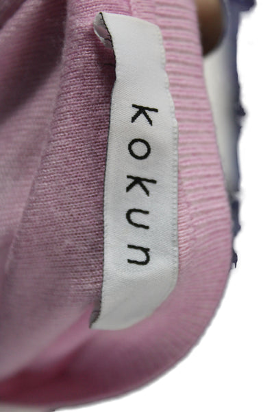 Kokun Womens Basic Pink Bamboo Cashmere Crew Neck Short Sleeve T-Shirt Size XS