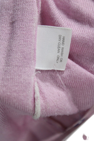 Kokun Womens Basic Pink Bamboo Cashmere Crew Neck Short Sleeve T-Shirt Size XS
