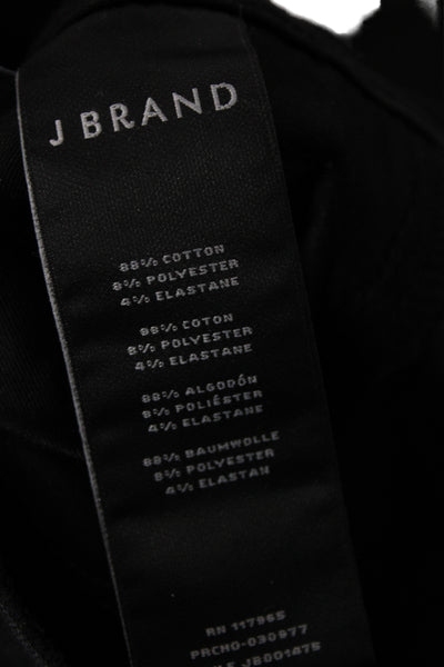 J Brand Womens Black Skinny Cropped Jeans Size 25
