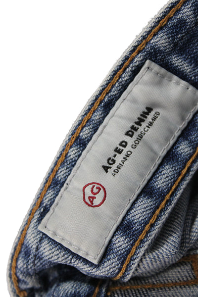 AG Adriano Goldschmied Women Boyfriend Cropped Jeans Blue Petite Size 25