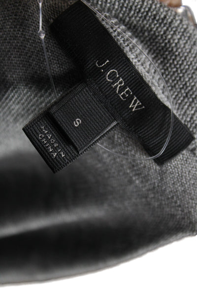 J Crew Unisex Gray Merino Wool Crew Neck Pullover Long Sleeve Size S