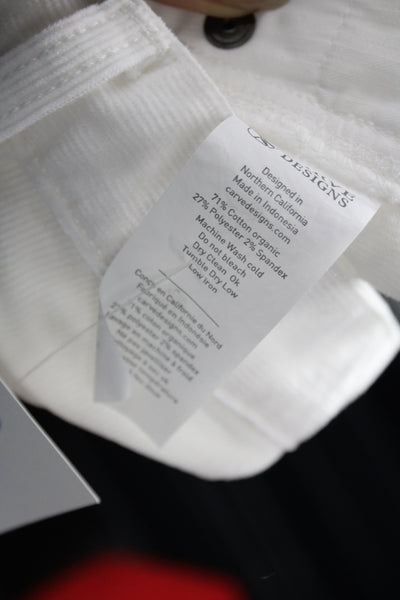 Carve Designs Unisex White Button Shorts Size 2