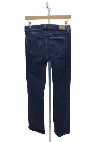 Paige Womens Straight Dark Blue Jeans Size 28