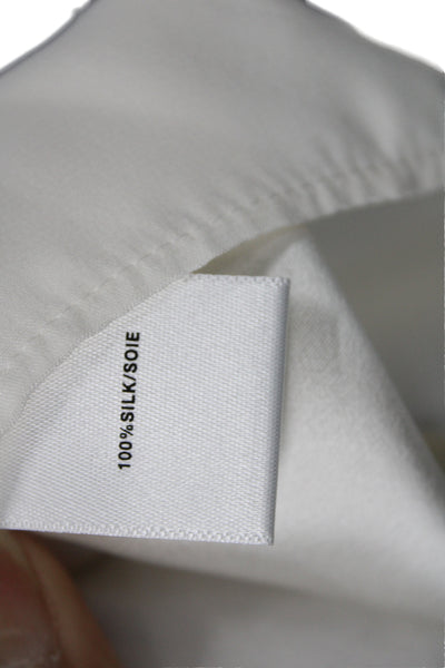 Lafayette 148 New York Womens Shift Blouse White 3/4 Sleeve Size XL