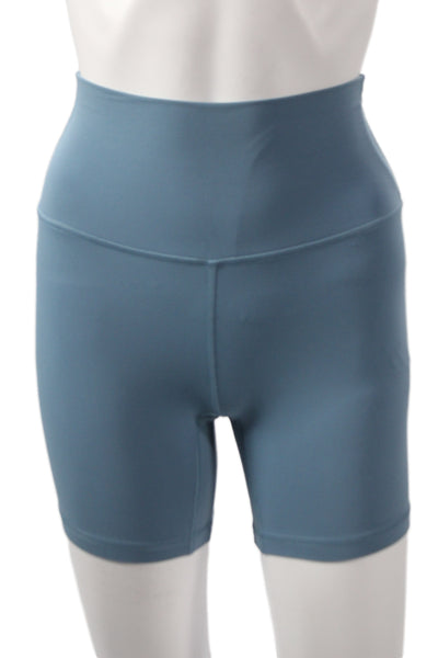 Lululemon Women Blue Biker Shorts Nylon Blend Size XS