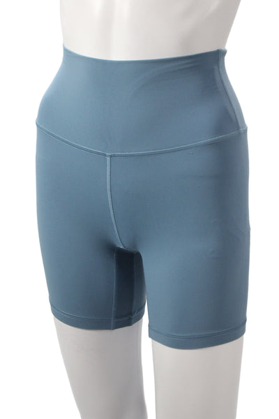 Lululemon Women Blue Biker Shorts Nylon Blend Size XS
