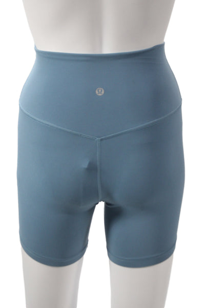 Lululemon Women Blue Biker Shorts Nylon Blend Size XS
