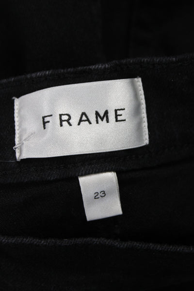 Frame Womens Bootcut Jeans Black Size 23