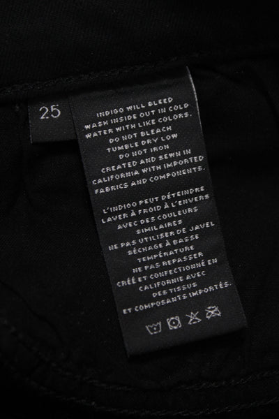 J Brand Women Ankle Skinny Black Mid-Rise Jeans Size 28