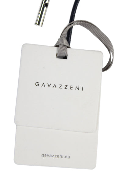 Gavazzeni Italy Womens Leather Tie Up Belt Navy Size OS