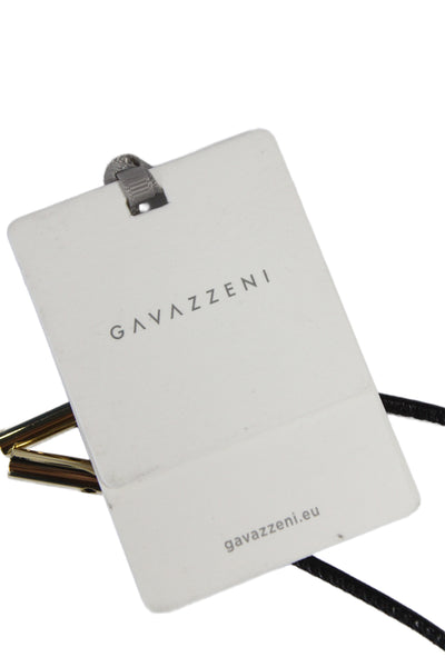 Gavazzeni Italy Womens Leather Tie Up Belt Black Size OS
