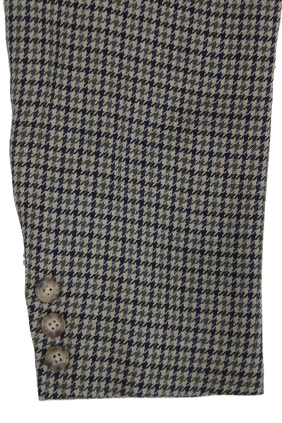 H. Freeman & Son Mens Wool Checked Sport Coat Button Front Collared Size 40