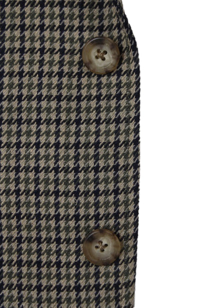 H. Freeman & Son Mens Wool Checked Sport Coat Button Front Collared Size 40