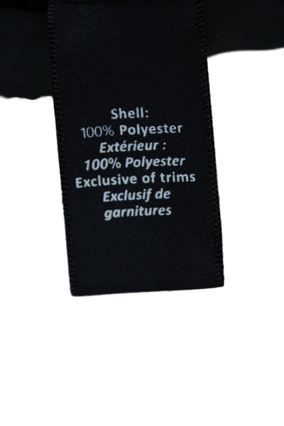 Elizabeth & James Womens Black Linen Square Neck Slip Dress Sleeveless Size S