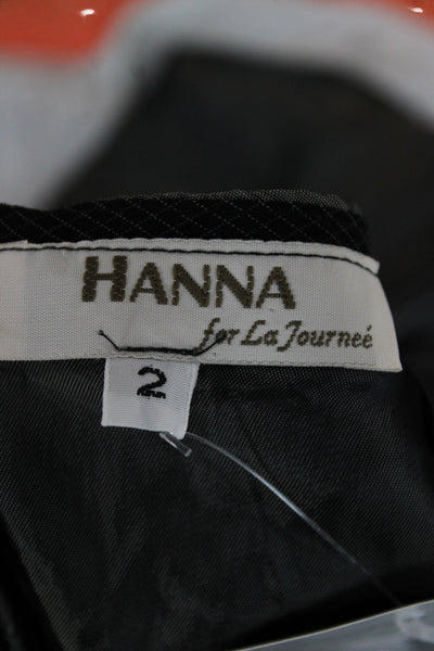 Hanna for La Journee Womens Maxi Trumpet Skirt Dark Gray Viscose Size 2