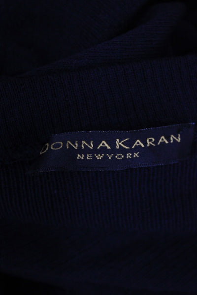 Donna Karan New York Womens Straight Pencil Black Cotton Skirt Size S