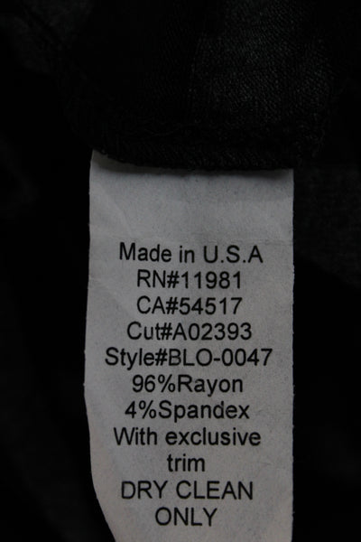 Bailey 44 Unisex Striped Turtleneck Pullover Black Long Sleeve Size XS
