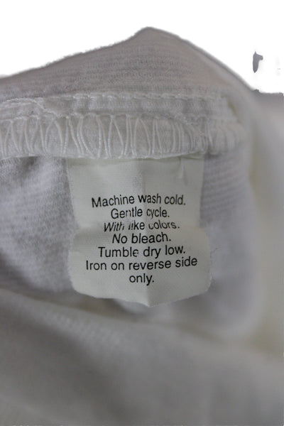 J Crew Womens Basic Collared Cotton Button-Up Shirt White Long Sleeve Size S