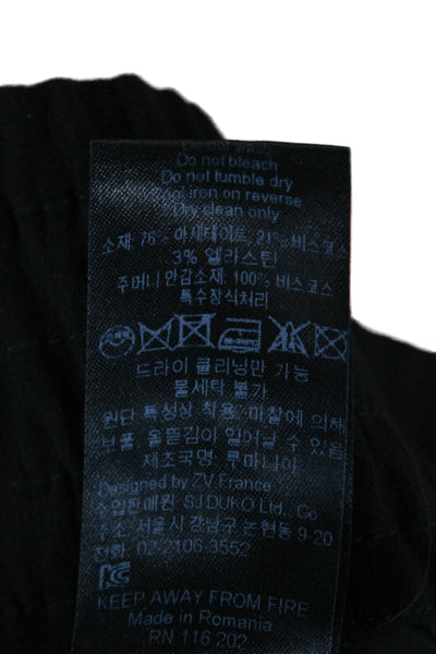 Zadig & Voltaire Unisex Dress Pants Black Size 36