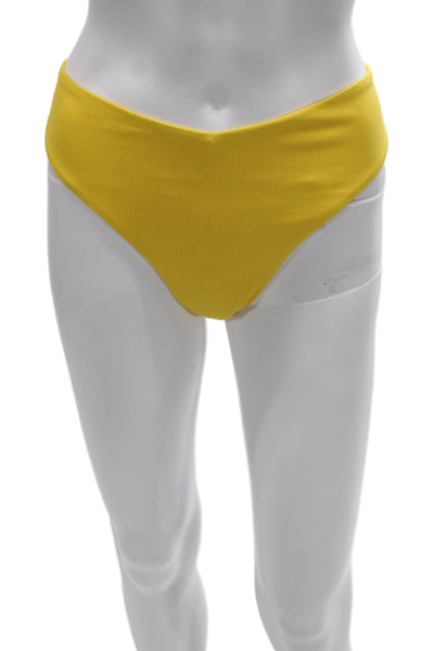 ONIA Womens Yellow Nylon Bikini Bottom Size XL