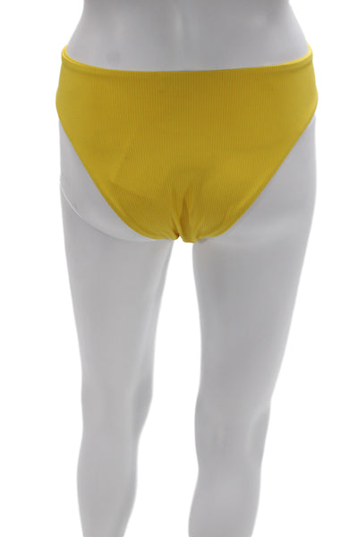 ONIA Womens Yellow Nylon Bikini Bottom Size XL