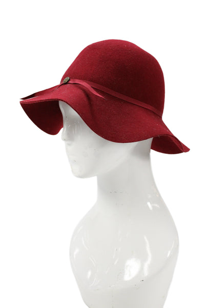 Goorin Brothers Womens Wool Embellished Sun Hat Red Size OS