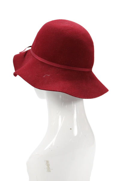 Goorin Brothers Womens Wool Embellished Sun Hat Red Size OS