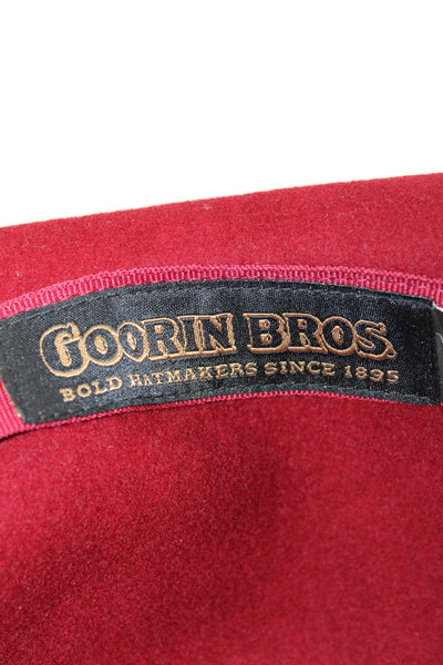 Goorin Brothers Womens Wool Embellished Sun Hat Red Size OS