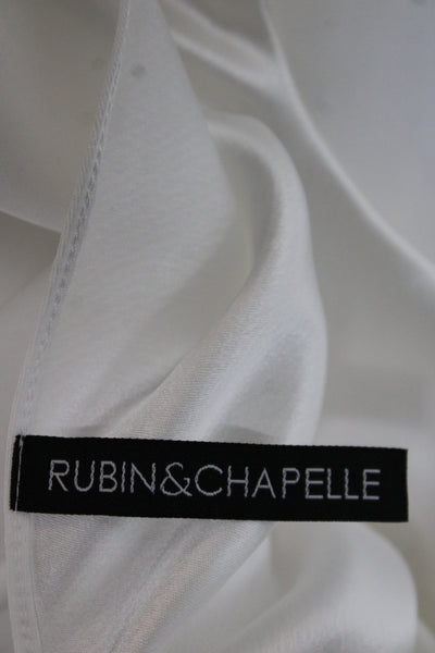 Rubin & Chapelle Women White Cotton 3/4 Sleeve Button-Up Blouse Size XS
