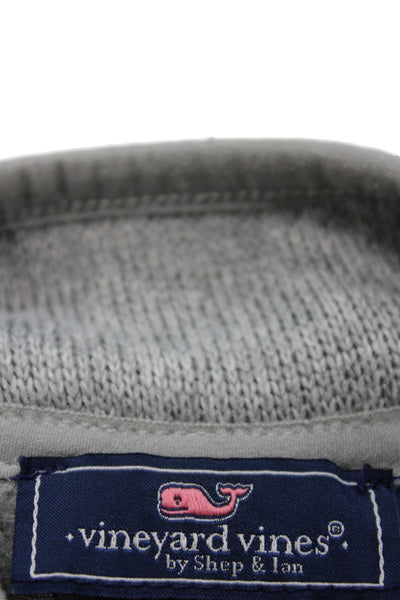 Vineyard Vines Childrens Boys Full Zipper Sweater Vest Grey Size 7