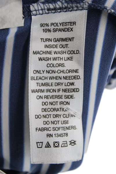 Vineyard Vines Childrens Boys Striped Polo Shirt Blue White Size 5