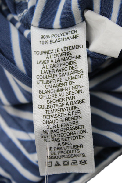Vineyard Vines Childrens Boys Striped Polo Shirt Blue White Size 5