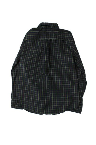 Polo Ralph Lauren Childrens Boys Plaid Button Down Shirt Blue Yellow Size 10-12