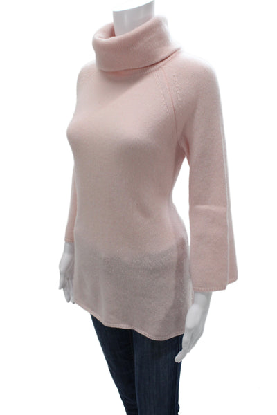 Calypso Saint Barth Unisex Pink Cashmere Turtleneck Pullover Size S