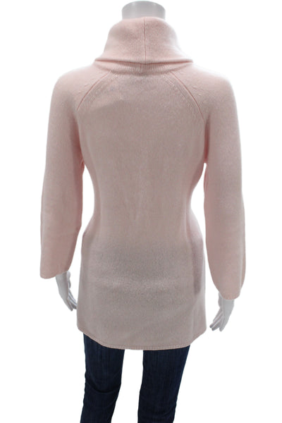 Calypso Saint Barth Unisex Pink Cashmere Turtleneck Pullover Size S
