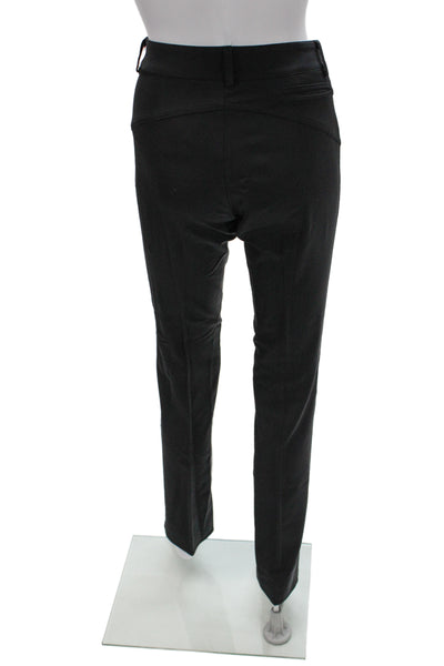 Cristina Effe Womens Dress Pants Black Button 100% Cotton Size 44