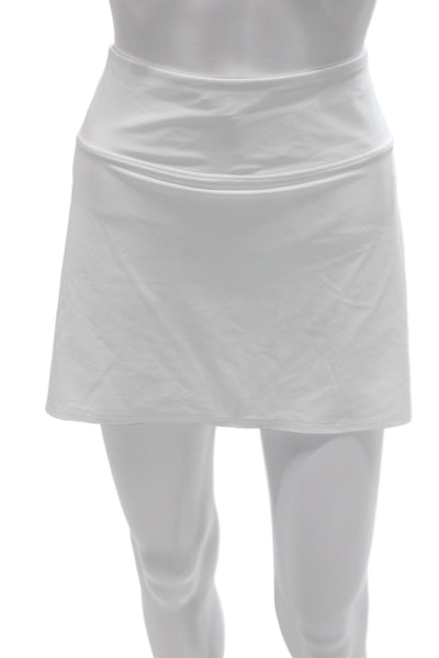 Greyson Womens White Skort 71% Nylon 29% Elastane Size M
