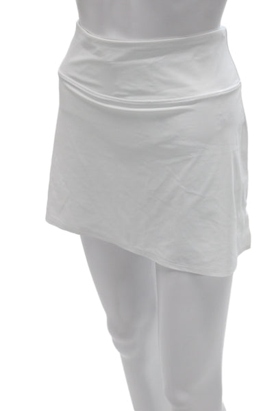 Greyson Womens White Skort 71% Nylon 29% Elastane Size M