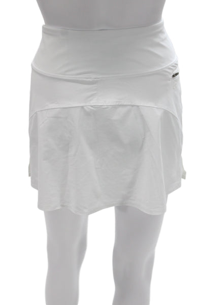 Greyson Womens White Skort 71% Nylon 29% Elastane Size M