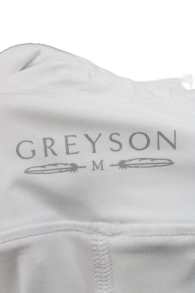 Greyson Womens White Skort 71% Nylon 29% Elastane Size M